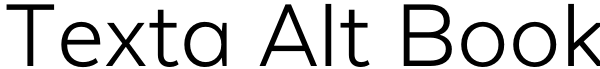 Texta Alt Book Font