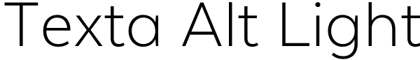 Texta Alt Light Font