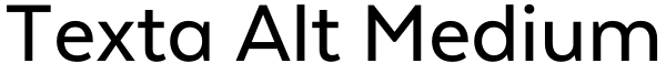Texta Alt Medium Font