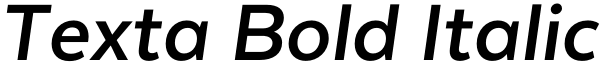 Texta Bold Italic Font