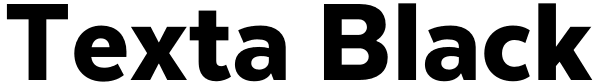 Texta Black Font
