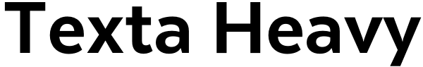 Texta Heavy Font