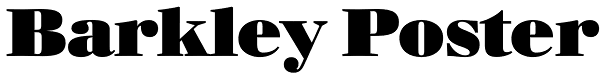 Barkley Poster Font