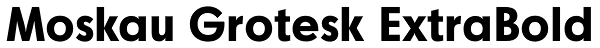 Moskau Grotesk ExtraBold Font
