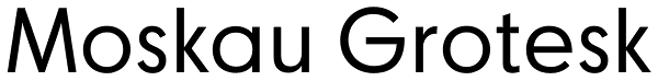 Moskau Grotesk Font