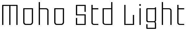Moho Std Light Font