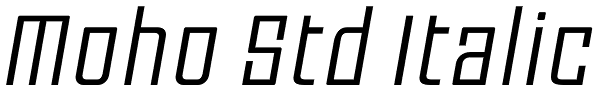 Moho Std Italic Font
