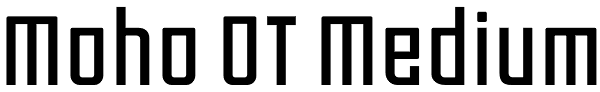 Moho OT Medium Font