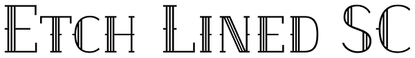 Etch Lined SC Font