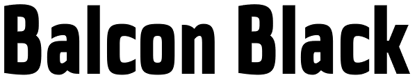 Balcon Black Font