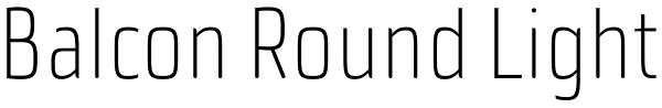 Balcon Round Light Font