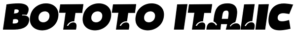 Bototo Italic Font