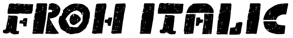 Froh Italic Font