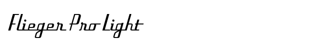 Flieger Pro Light Font