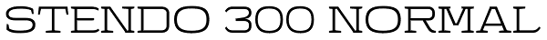 Stendo 300 Normal Font