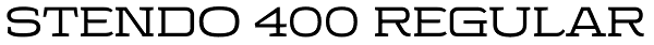 Stendo 400 Regular Font