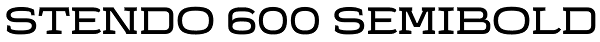 Stendo 600 Semibold Font