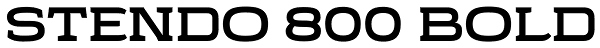 Stendo 800 Bold Font