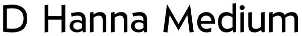 D Hanna Medium Font