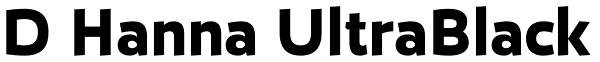 D Hanna UltraBlack Font