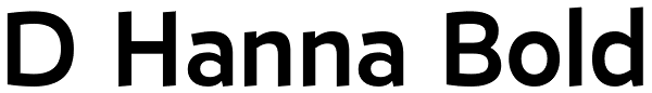 D Hanna Bold Font