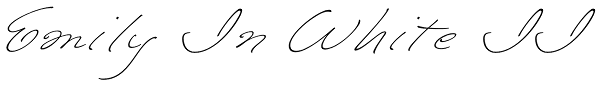 Emily In White II Font