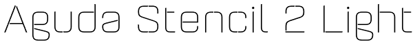 Aguda Stencil 2 Light Font