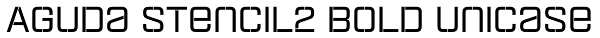 Aguda Stencil2 Bold Unicase Font
