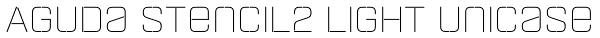 Aguda Stencil2 Light Unicase Font