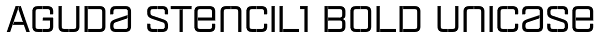Aguda Stencil1 Bold Unicase Font