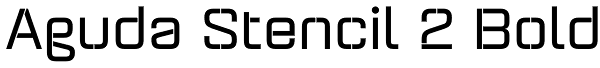 Aguda Stencil 2 Bold Font