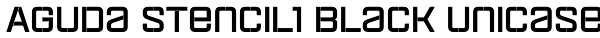 Aguda Stencil1 Black Unicase Font