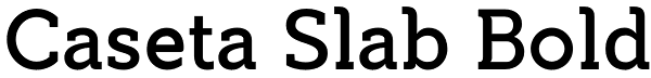 Caseta Slab Bold Font