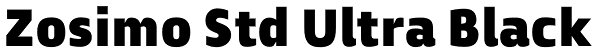 Zosimo Std Ultra Black Font