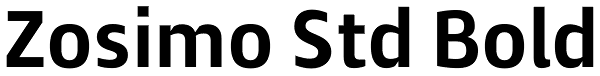 Zosimo Std Bold Font