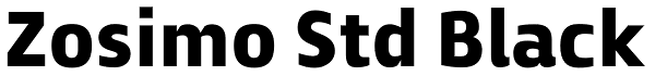 Zosimo Std Black Font