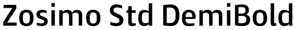 Zosimo Std DemiBold Font