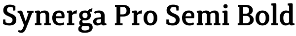 Synerga Pro Semi Bold Font