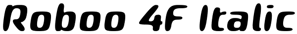 Roboo 4F Italic Font