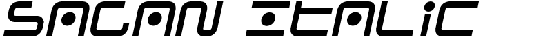 Sagan Italic Font