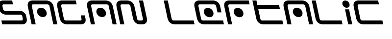 Sagan Leftalic Font