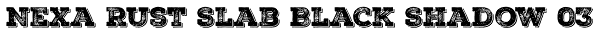 Nexa Rust Slab Black Shadow 03 Font