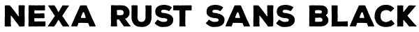 Nexa Rust Sans Black Font
