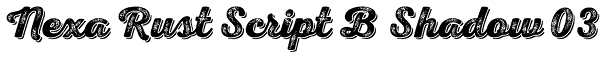 Nexa Rust Script B Shadow 03 Font