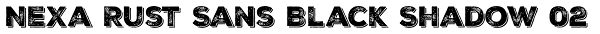 Nexa Rust Sans Black Shadow 02 Font