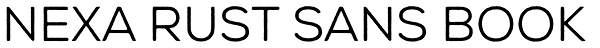 Nexa Rust Sans Book Font