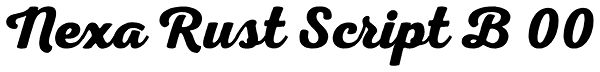 Nexa Rust Script B 00 Font