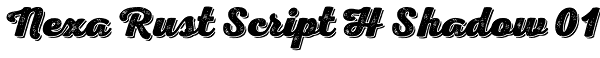 Nexa Rust Script H Shadow 01 Font