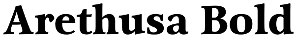 Arethusa Bold Font
