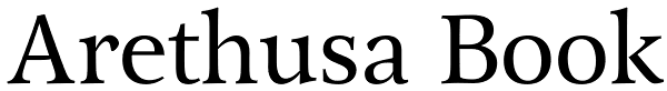 Arethusa Book Font